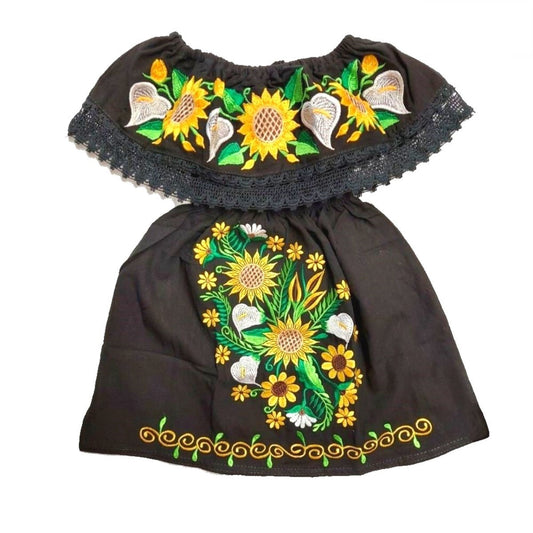 Vestido Bordado de Niña KS-77395K - Embroidered Dress for kids