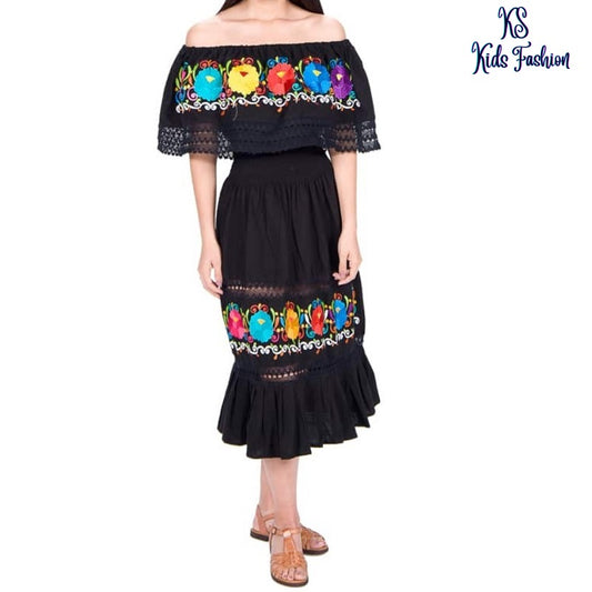 Vestido Bordado de Niña KS-77451 - Embroidered Dress for kids