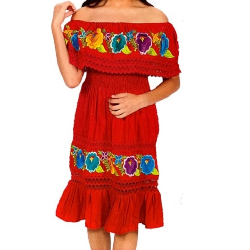 Vestido Bordado de Niña KS-77455 - Embroidered Dress for kids