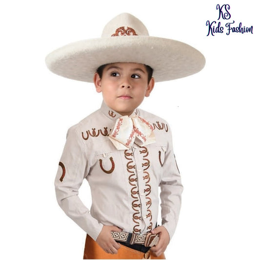 Camisa de Charro para Niño KS-TM-WD0936 - Charro Shirt for Kids