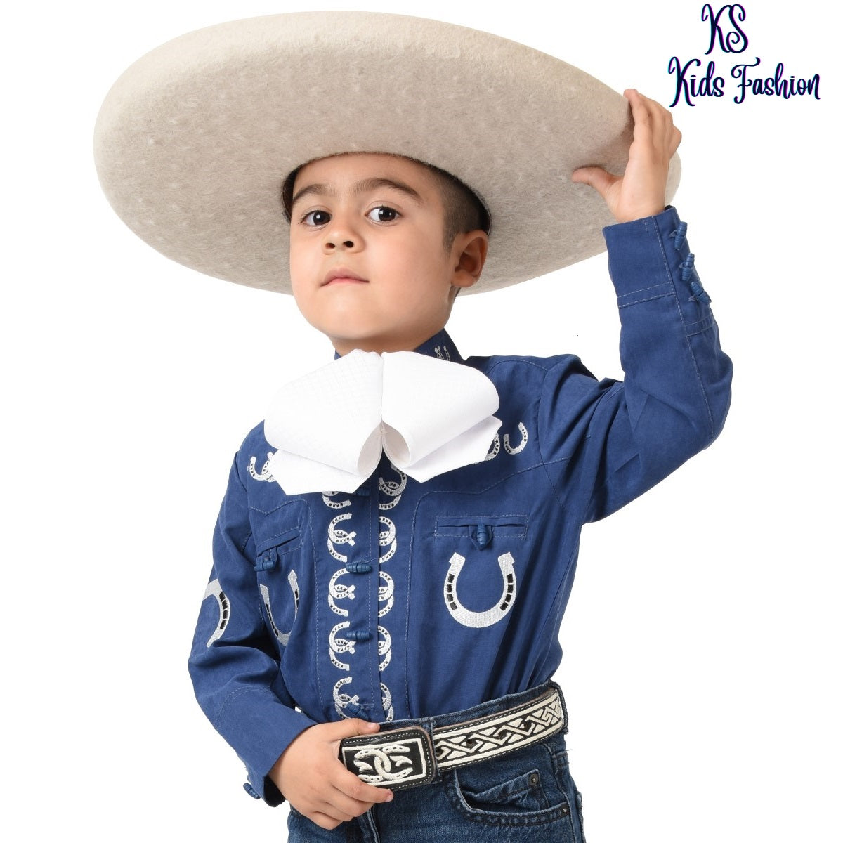 Camisa de Charro para Niño KS-TM-WD097-934 - Charro Shirt for Kids