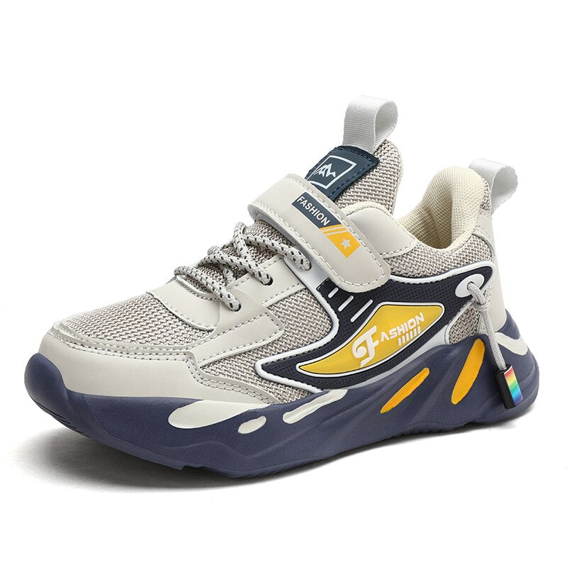 Grey Tenis para Ninos - Tennis Shoes - Running Shoes boys Sneakers Sport Non-slip Breathable Lightweight Shoes