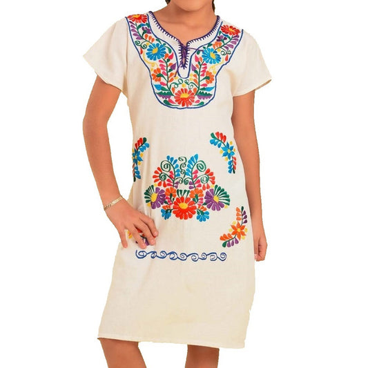 Vestido Bordado de Niña KS-77411 - Embroidered Dress for kids
