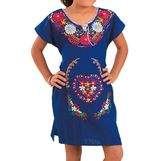 Vestido Bordado de Niña KS-77413 - Embroidered Dress for kids