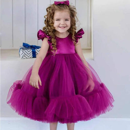 Vestido para Niña y Bebe Baptism Dress For Baby Girls Princess Evening Tutu Birthday Party Dress Girl Christening Clothes