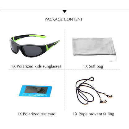 Lentes para Niños Polarized Kids Sunglasses Boys Girls Goggle Frame Children Eyewear Accessories Details