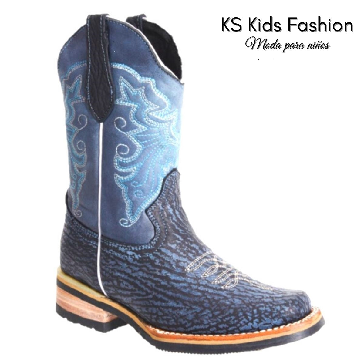 Botas vaqueras para ninos KS-WD0375-375 - Kids Western Boots