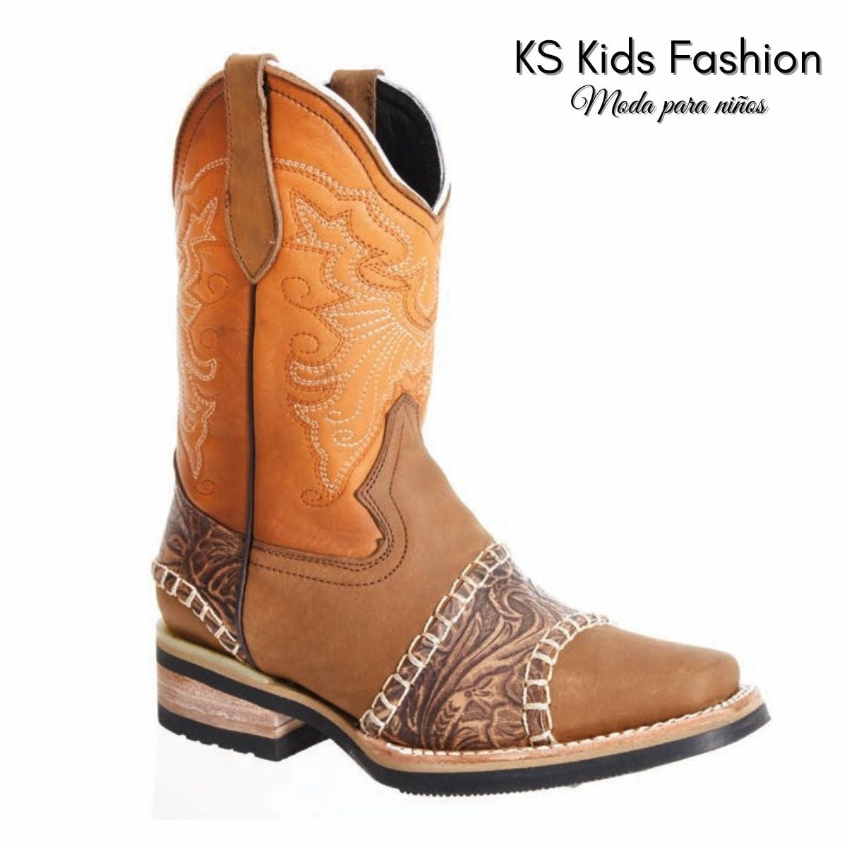 Botas vaqueras para ninos KS-WD0376-376 - Kids Western Boots