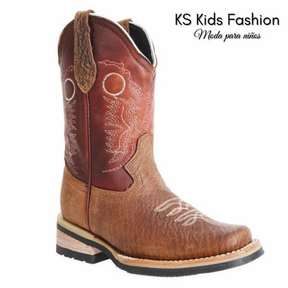 Botas vaqueras para ninos KS-WD0377-377  - Kids Western Boots