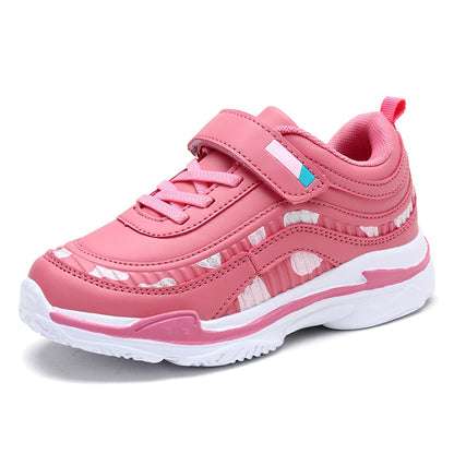 Tenis Para Ninas, Kids Girls Shoes Leather Platform Sneakers Children Lightweight Running Sports Tennis Girls Sneaker Details