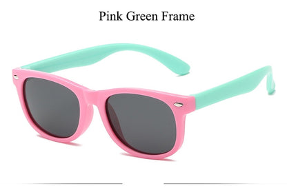 Lentes Para Ninos, Sunglasses Children Polarized Sunglasses For Boy And Girl Sun Glasses Frame Light Weight Pink Green
