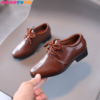 Zapatos para Niños Casual Flat Shoes Kids Leather Shoes Boy Soft Bottom Toddler Sneakers Children Non Slip Cafe